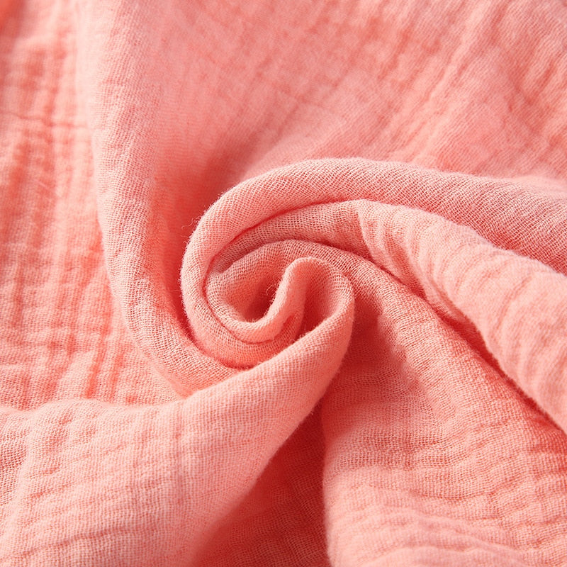 Cotton muslin baby comforter blanket