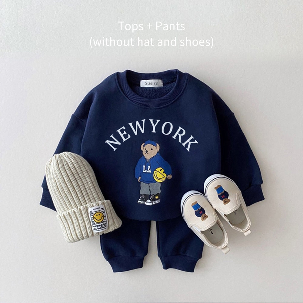 Completo per bambini NEW YORK (Felpa + Pantaloni) 