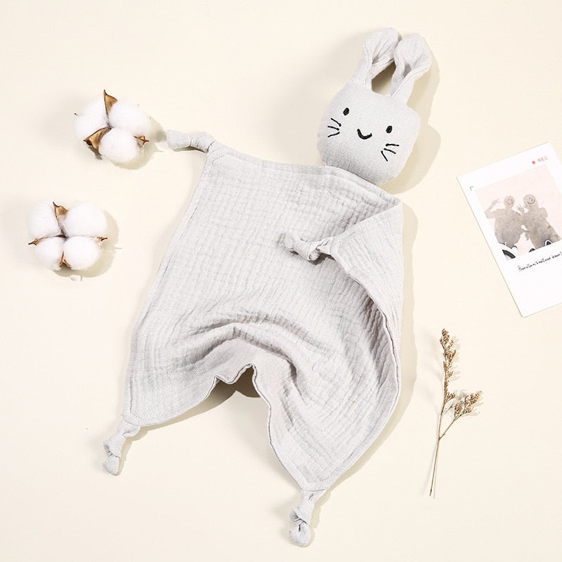 Cotton muslin baby comforter blanket
